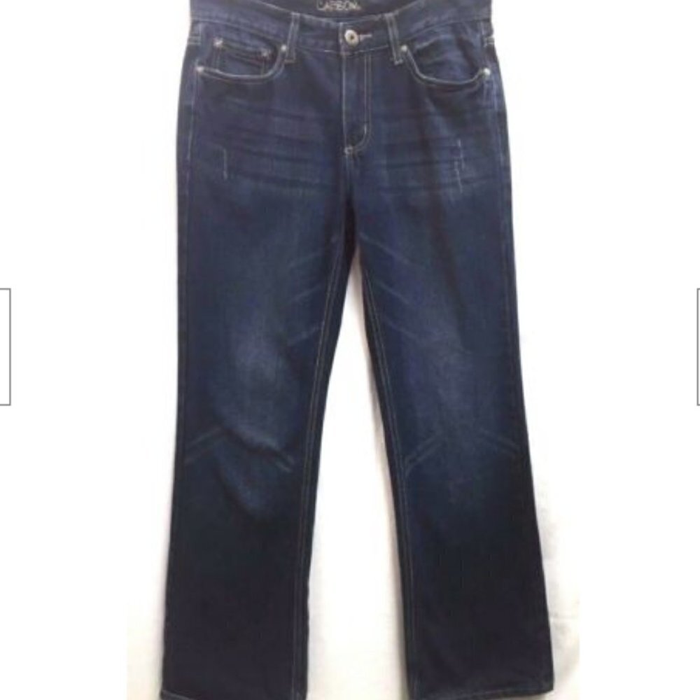Carbon Women's Low Cut Bootcut Blue Jeans 29/30 Di